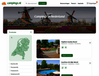 campinggids-nederland.nl screenshot