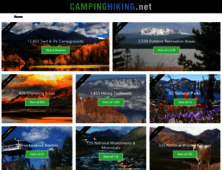 campinghiking.net screenshot