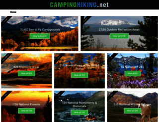 campinghiking.net screenshot