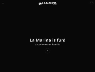 campinglamarina.com screenshot
