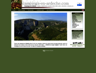 campings-en-ardeche.com screenshot