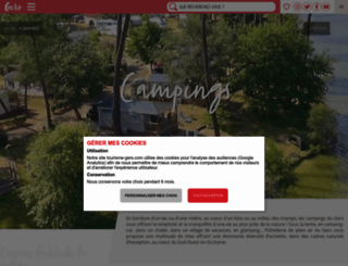 campings-gers.com screenshot