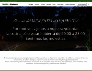 campingsisargas.com screenshot