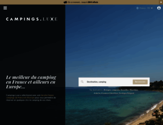 campingsluxe.fr screenshot