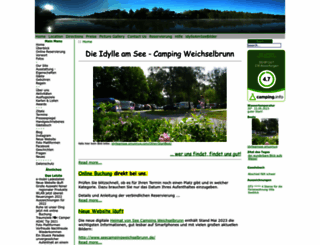 campingweichselbrunn.de screenshot