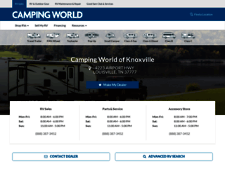 campingworldofknoxville.com screenshot