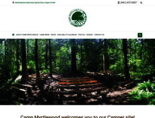 campmyrtlewood.org screenshot