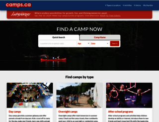 camps.ca screenshot