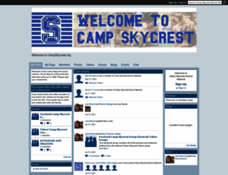 campskycrest.ning.com screenshot