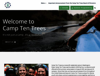 camptentrees.org screenshot