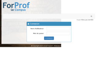 campus-forprof.com screenshot