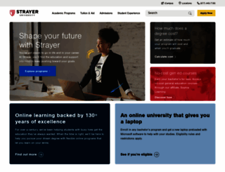 campus.strayer.edu screenshot