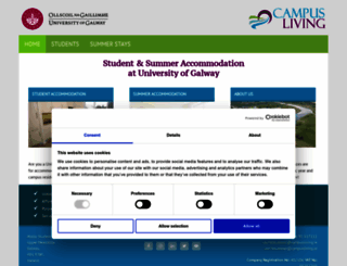 campusaccommodation.ie screenshot