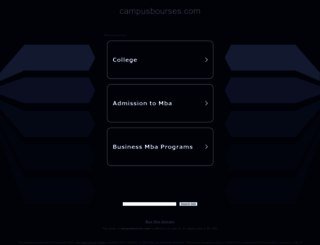 campusbourses.com screenshot