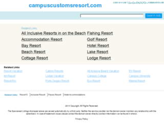 campuscustomsresort.com screenshot