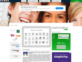 campusemploi.com screenshot