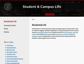 campuslife.cornell.edu screenshot