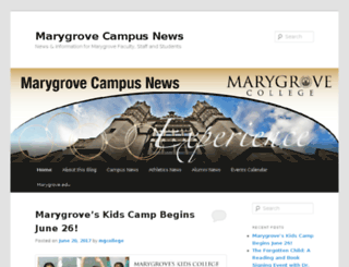 campusnews.marygrove.edu screenshot