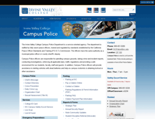 campuspolice.ivc.edu screenshot
