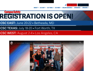 campussafetyconference.com screenshot