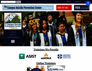 campussuicidepreventionva.org screenshot