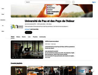campustv.univ-pau.fr screenshot