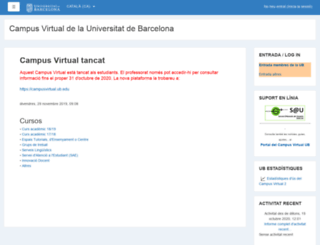 campusvirtual2.ub.edu screenshot