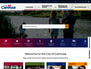 camrose.org screenshot