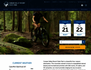canaanresort.com screenshot