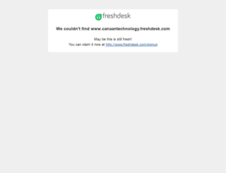 canaantechnology.freshdesk.com screenshot