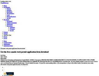 canada-work-permit-application-form.pdffiller.com screenshot