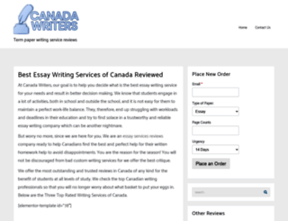 canada-writers.com screenshot