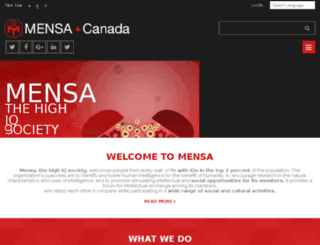 canada.mensa.org screenshot