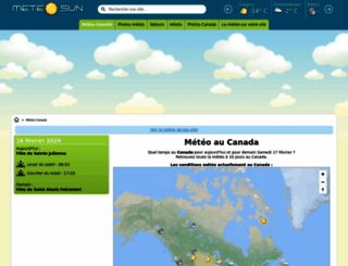 canada.meteosun.com screenshot
