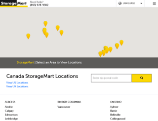 canada.storage-mart.com screenshot