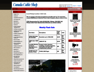canadacableshop.ca screenshot