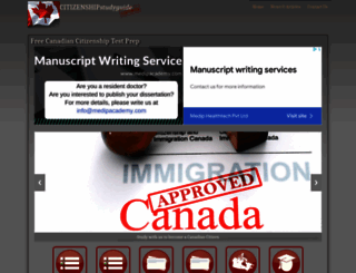 canadacitizenshipstudyguide.com screenshot