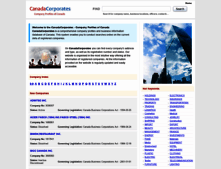 canadacorporates.com screenshot