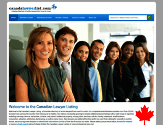 canadalawyerlist.com screenshot