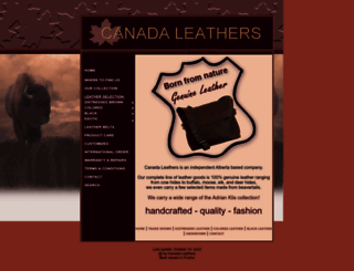 canadaleathers.com screenshot