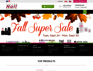 canadanailsupplies.com screenshot