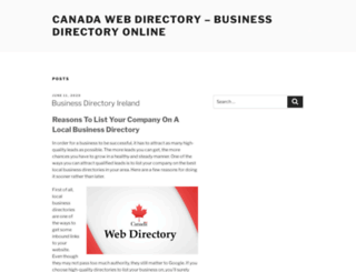 canadawebdirectory.com screenshot