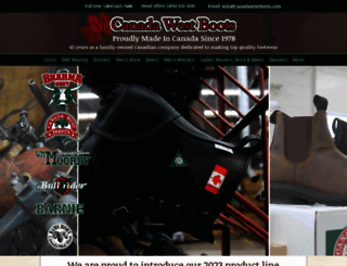 canadawestboots.com screenshot