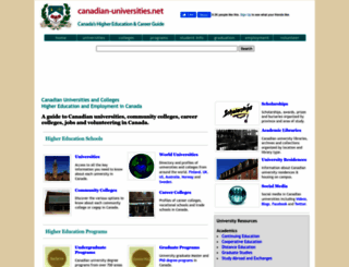 canadian-universities.net screenshot