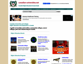 canadian-universities.net screenshot