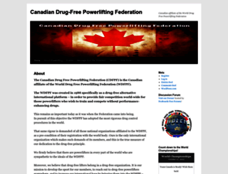 canadiandrugfreepowerliftingfederation.wordpress.com screenshot