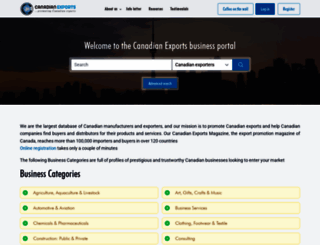 canadianexports.org screenshot