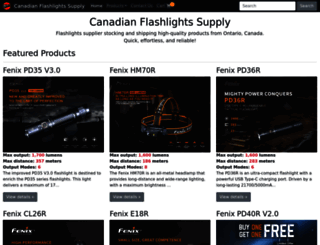 canadianflashlightssupply.com screenshot