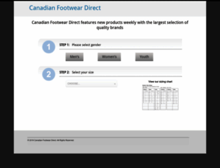 canadianfootweardirect.com screenshot