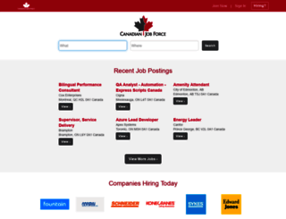 canadianjobforce.ca screenshot